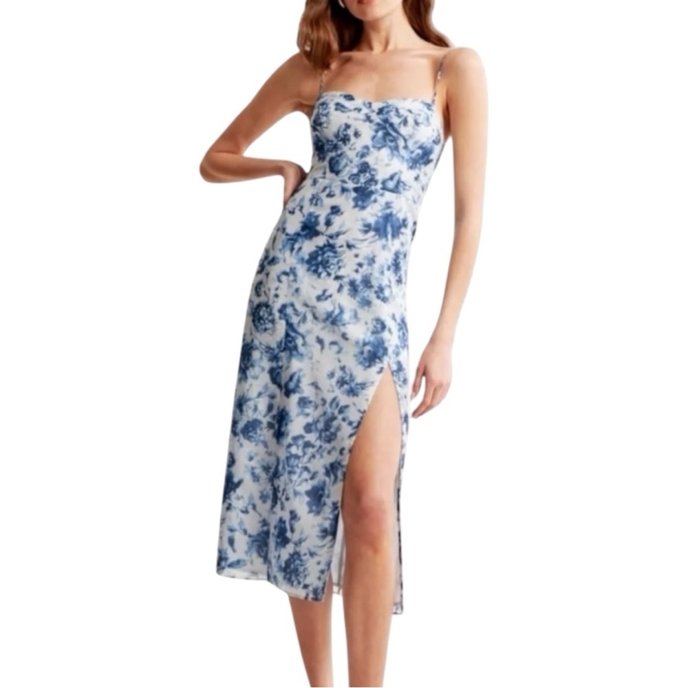 Abercrombie & Fitch Blue Floral Maxi Dress